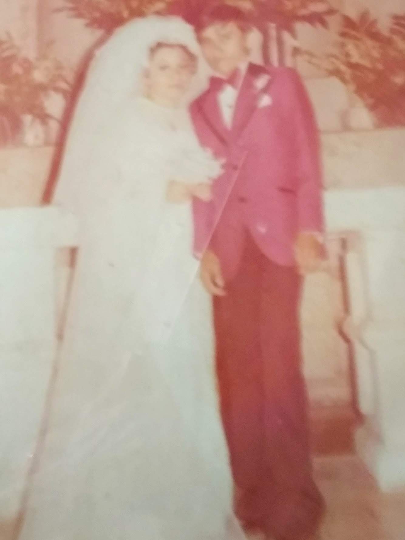 Roger y Rosy en su boda